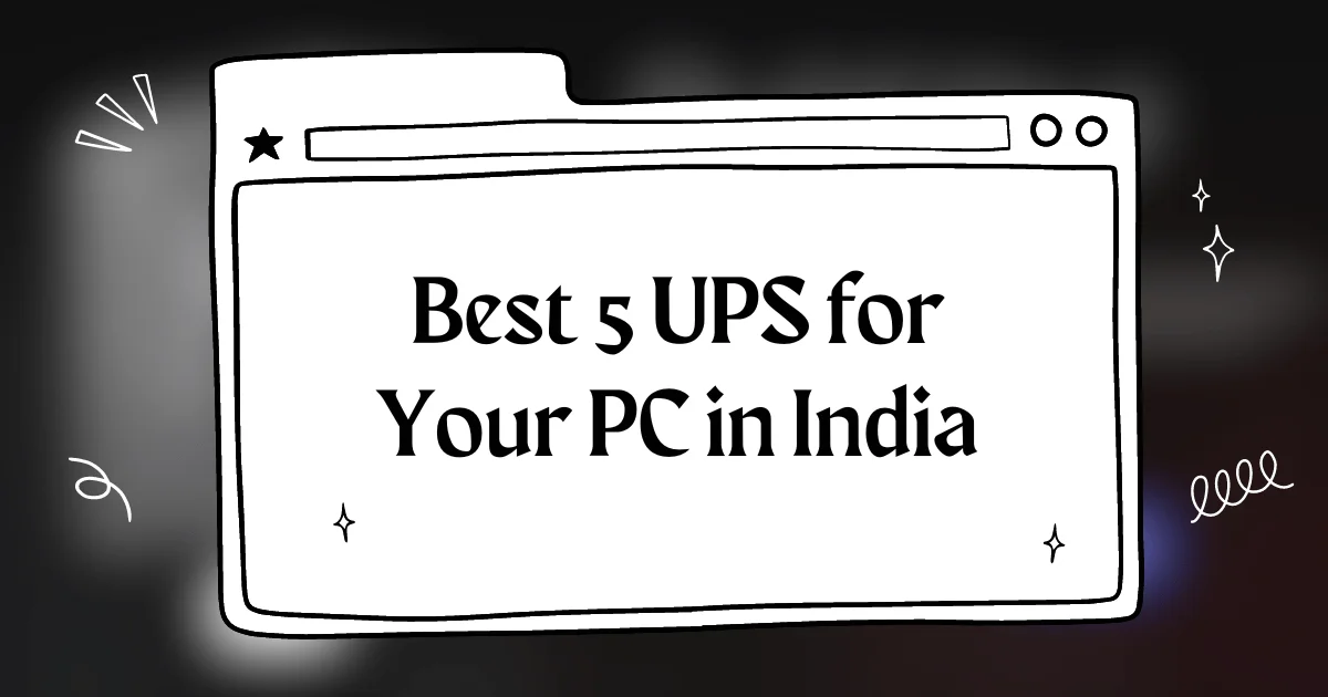 Best UPS for PC in 2024 in India